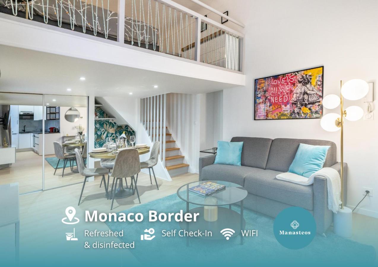 Frontiere Monaco - Appartement Belle Epoque - Al Босолей Екстер'єр фото